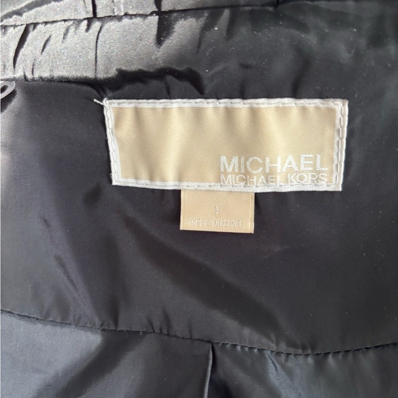 Michael Kors Quilted Jacket Black Sz S Slim fit gold tone - Picture 7 of 10